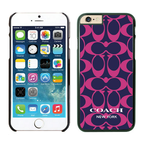 Coach Big Logo Fuchsia Navy iPhone 6 Cases FAX | Women